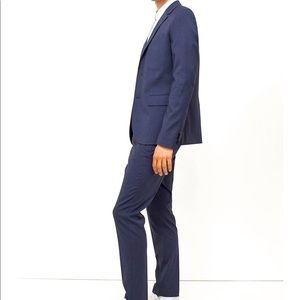 NWOT-H&M Slim Fit lightly textured Blue Suit.
